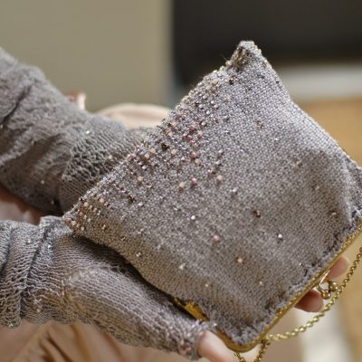 Beaded Bag & Mitts- A Handknit Romance