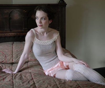 Lace-edged cami