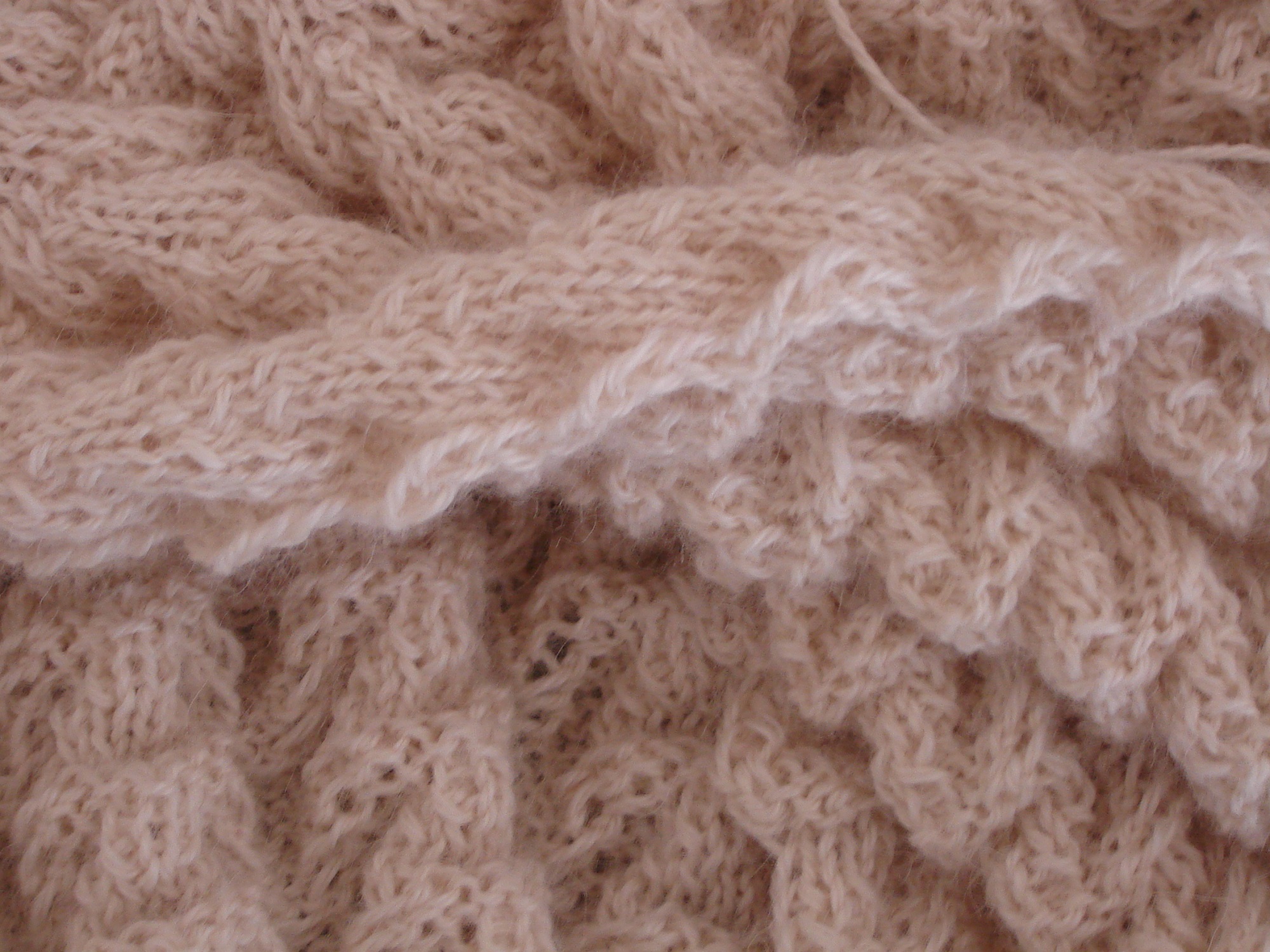 lace cabled shrug