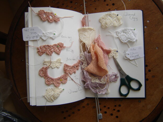 sketchbook with edgings