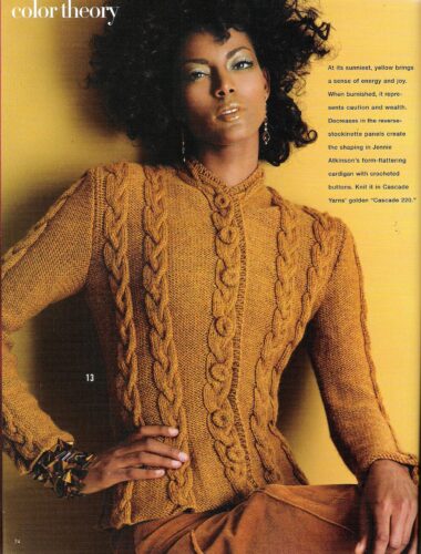 #13 Cabled Jacket, Vogue Knitting Fall 2005